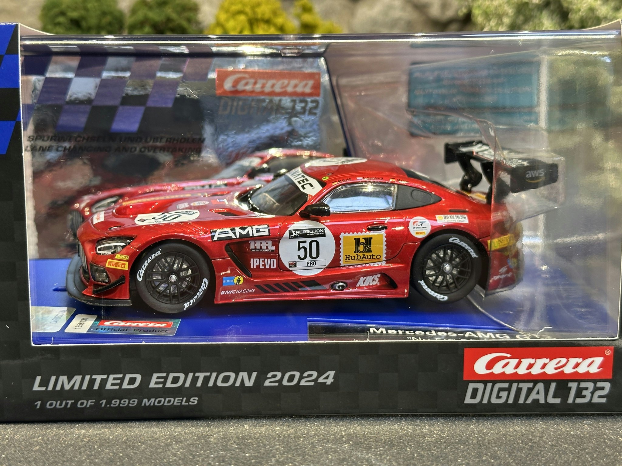 Skala 1/32 Digital/Analog slotcar fr Carrera: Mercedes-AMG GT3 #50 Spa 2021, Limited Edition 2024