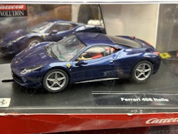 Scale 1/32 Analogue slotcar Carrera: Ferrari 458 Italia, Blue
