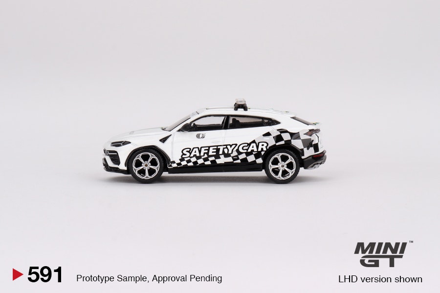 Skala 1/64 Lamborghini Urus 2022 Macau GP Official Safety Car fr MINI GT (591)