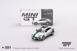 Skala 1/64 Lamborghini Urus 2022 Macau GP Official Safety Car fr MINI GT (591)