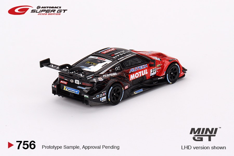 Skala 1/64 Nissan Z GT500 #23 "MOTUL AUTECH Z" NISMO 2023 SUPER GT SERIES fr MINI GT (756)