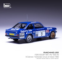Skala 1/43 - Ford Escort MK II RS 1800 #3 Curcuit of Ireland 1980 fr IXO Models (RAC440.22)