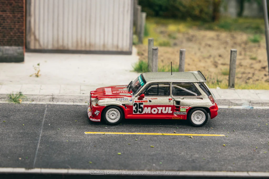 Skala 1/64 Renault 5 MAXI Turbo European Hill-Climb Championship 1987 Giovanni Rossi #35 fr Tarmac Works