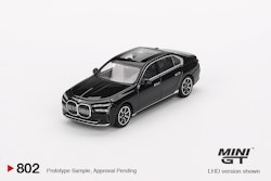 Skala 1/64 BMW i7 xDrive60 Black Sapphire fr MINI GT (802)