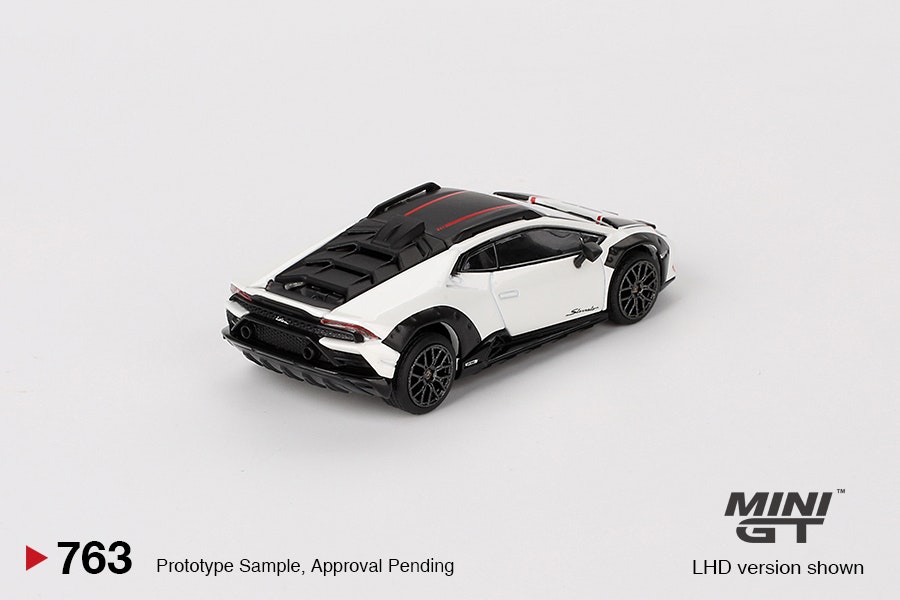 Skala 1/64 Lamborghini Huracán Sterrato Bianco Asopo fr MINI GT (763)