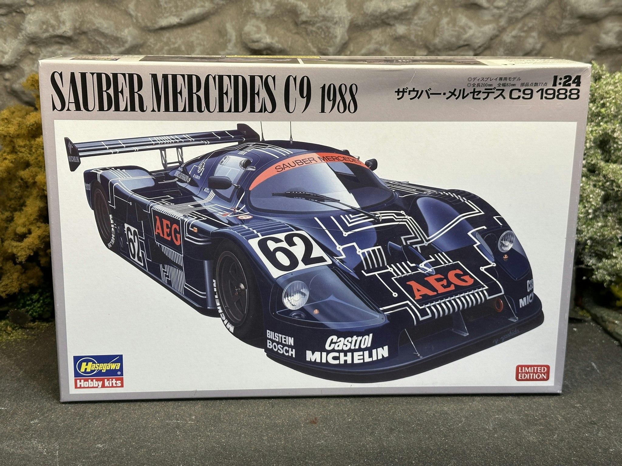 Skala 1/24 SAUBER Mercedes C9 1988, Plastic building kit fr Hasegawa