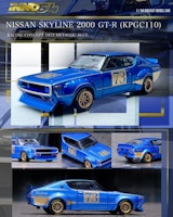 Skala 1/64 NISSAN SKYLINE 2000 GT-R (KPGC110) Racing Concept 1972 fr Inno64