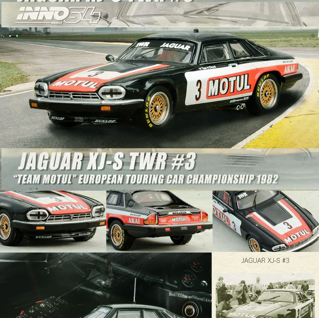 Skala 1/64 Jaguar XJ-S "Team TWR Motor" ETCC 82' fr Inno64