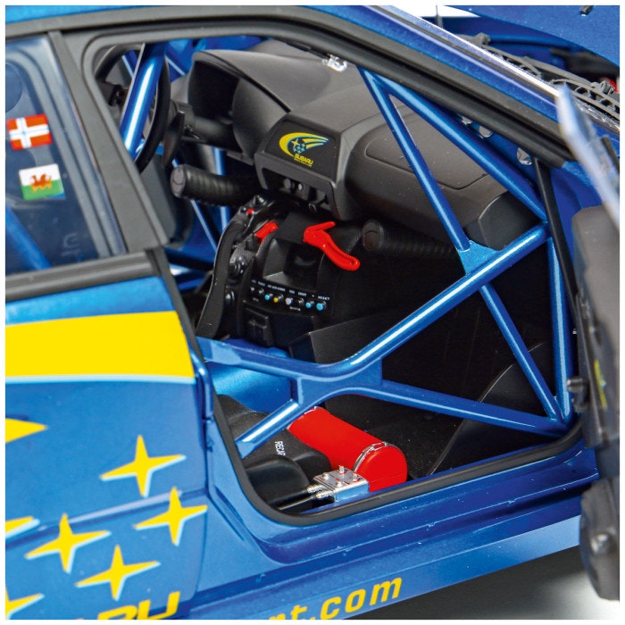 Skala 1/8 Subaru Impreza Solberg/Mills in metal, w light, etc. fr Ixo Collections - Diamant8