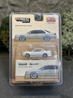 Skala 1/64 VERTEX Toyota Mark II JZX100 White Met  fr Tarmac Works - Global64 – MiJo Exclusives