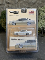 Skala 1/64 VERTEX Toyota Mark II JZX100 White Met  fr Tarmac Works - Global64 – MiJo Exclusives