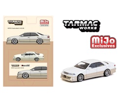 Skala 1/64 VERTEX Toyota Mark II JZX100 White Met  fr Tarmac Works - Global64 – MiJo Exclusives