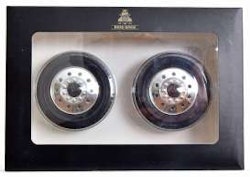 Skala 1/18 Wheel/Tyre Set Peterbilt Tyres and Rims (Front), chrome fr Road Kings / KK-scale