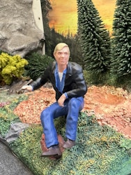 Skala 1/18 Figure: Trucker Günther sitting in Truck - ROAD KING - KK-Scale