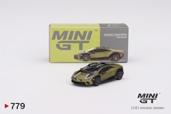 Skala 1/64 Lamborghini Huracán Sterrato Verde Gea Matt fr MINI GT (779)