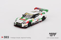 Skala 1/64 Nissan GT-R NISMO GT3 #23 KCMG 2018 FIA GT World Cup Macau fr MINI GT (593)