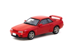 Skala 1/64 Nissan Skyline GT-R (BNR32) Red fr TARMAC works - J Collection