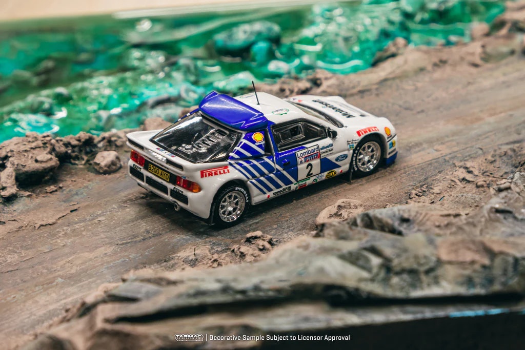Skala 1/64 Ford RS200 Lombard RAC Rally 1986, Blomqvist/Berglund fr TARMAC works