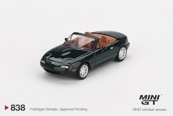 Skala 1/64 MAZDA MX5 EUNOS ROADSTER V-SPECIAL EXCELLENT GREEN MICA 1990 fr MINI GT (GT838)