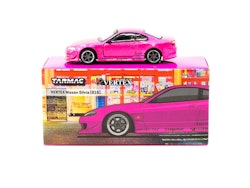 Skala 1/64 Nissan Silvia S15 Pink Metallic fr TARMAC WORKS
