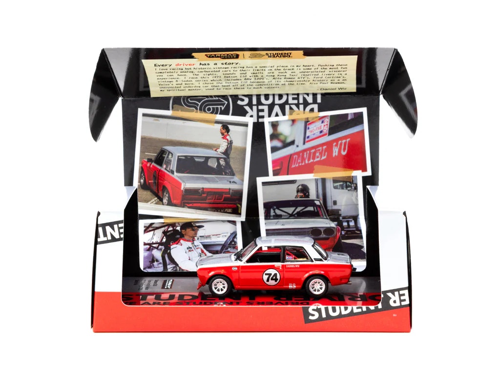 Skala 1/64 Datsun 510 Trans-Am B-Sedan 2.5 Challenge 2023 Daniel Wu fr TARMAC WORKS