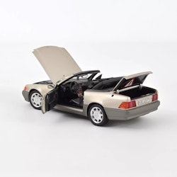 Skala 1/18 Mercedes-Benz 500 SL 1989, Smoke Silver metallic fr Norev