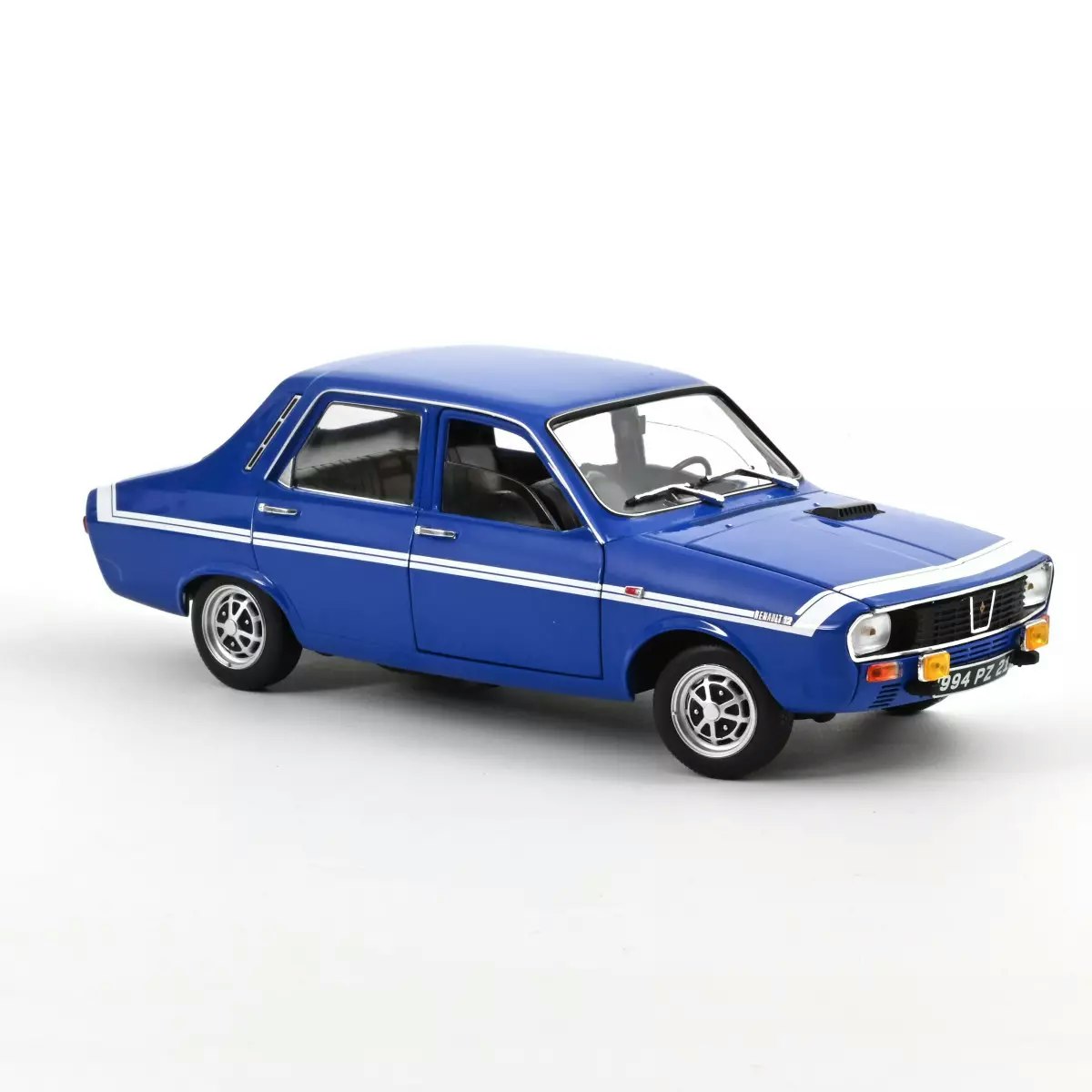 Skala 1/18 Renault 12 Gordini without bumpers 1971 Blue-de-France Blue fr Norev