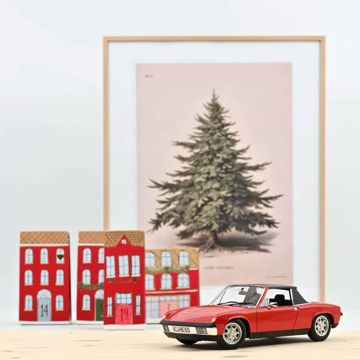 Skala 1/18 VW-Porsche 914 1.7 1972 Bahia Red fr Norev