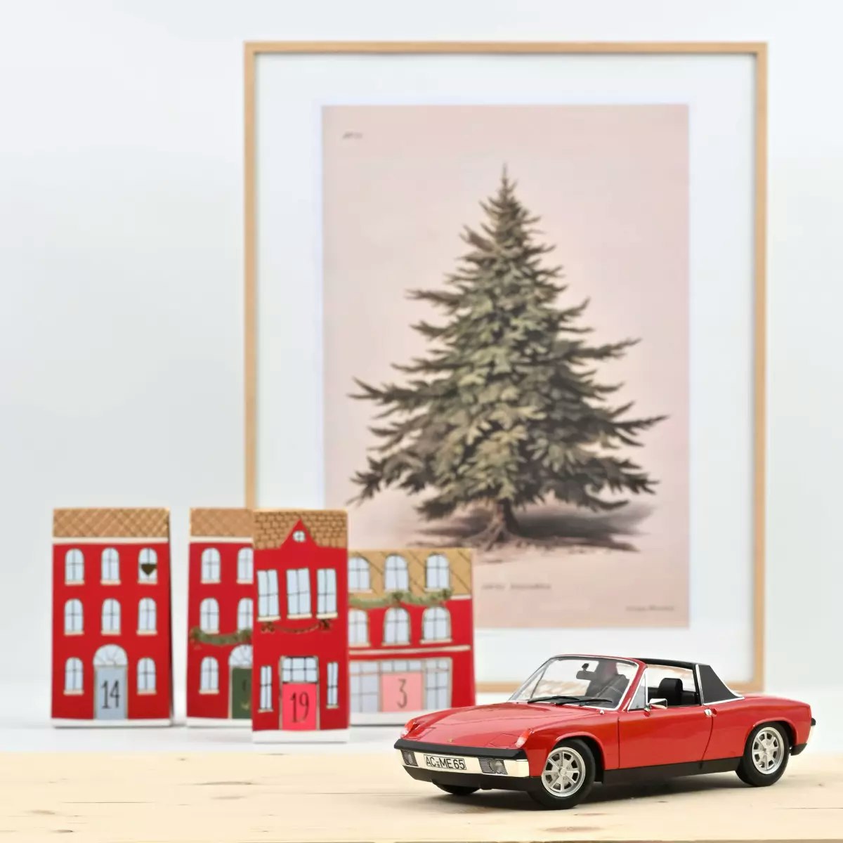 Skala 1/18 VW-Porsche 914 1.7 1972 Bahia Red fr Norev