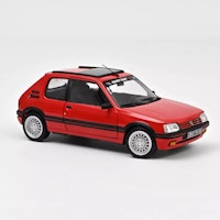 Skala 1/18 Peugeot 205 GTi 1.9 PTS deco 1991 Vallelunga Red fr Norev
