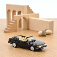 Skala 1/43 Saab 900 Turbo 16 Cabriolet, 1992, Black fr Norev