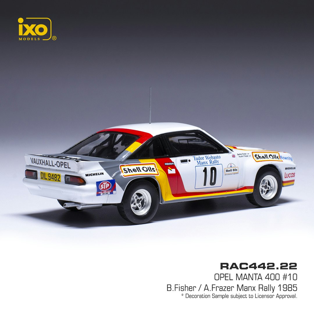 Skala 1/43 Opel Manta 400 #10 Manx rally 85 fr IXO Models (RAM442.22)