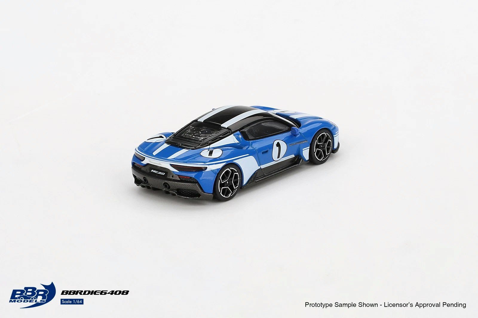 Skala 1/64 Maserati MC20 #1 Maserati Performance Experience fr BBR Models
