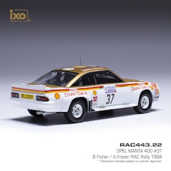 Skala 1/43 Opel Manta 400 #37 RAC Rally 1984 fr IXO Models (RAC443.22)