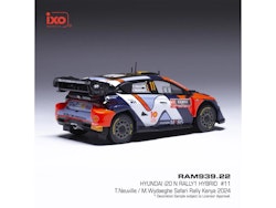 Skala 1/43 Hyundai i20 N Rally1 Hybrid #11 Safari Rally Kenya 2024 fr IXO Models RAM939.22