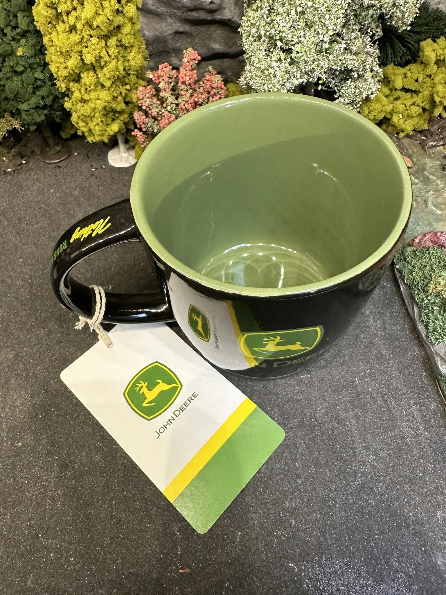 Mug/Mugg - John Deere w logo fr Nostalgic Art