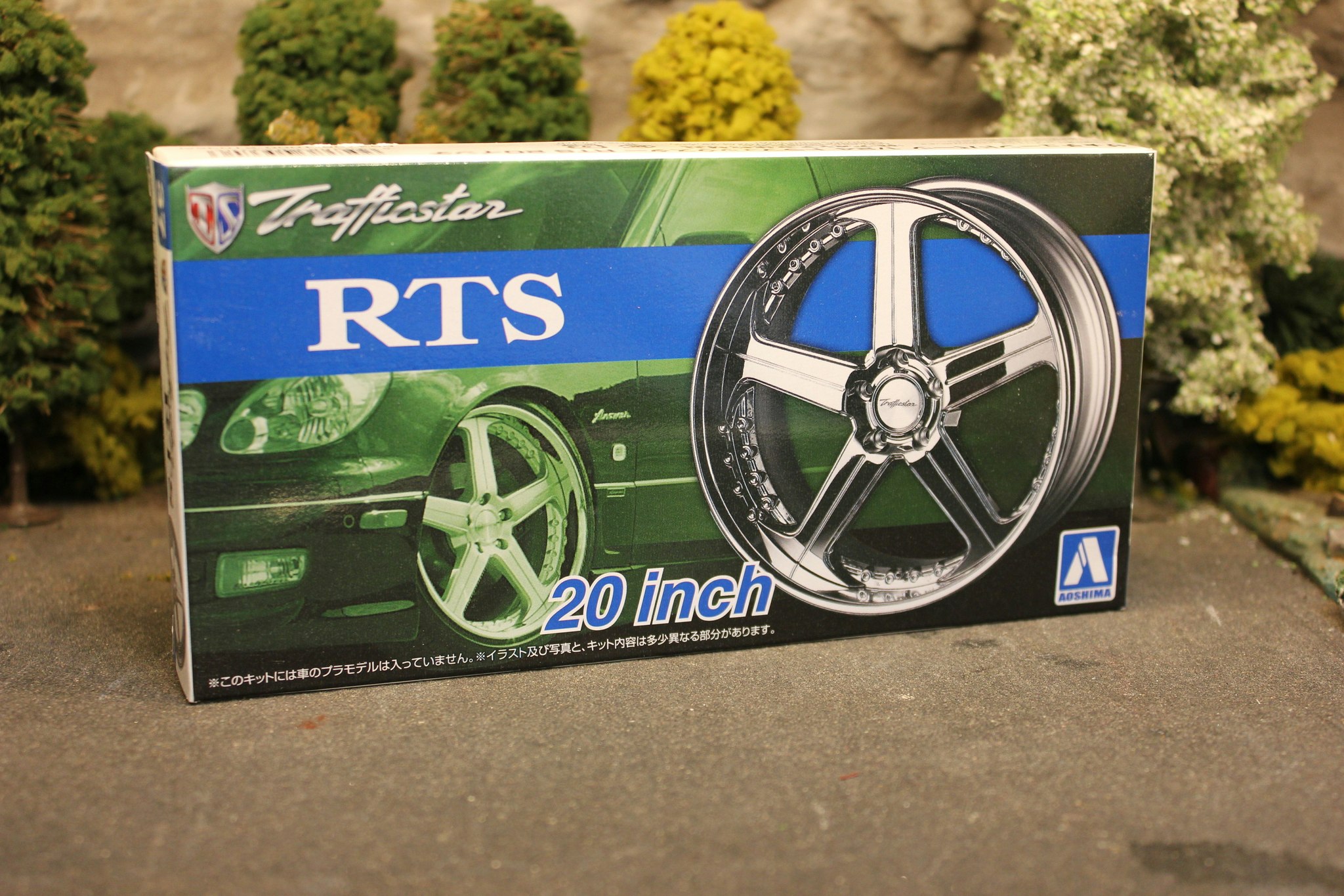 Skala 1/24 Tyres & Rims for plastic models: Trafficstar RTS 20 inch fr AOSHIMA