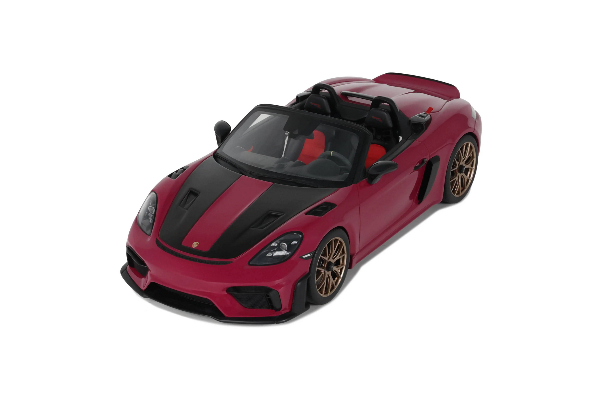 Skala 1/18 Porsche 718 Spyder RS Weissach Pack (Ruby Star Neo) fr GT Spirit (GT486)