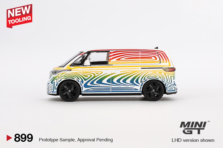 Skala 1/64 Volkswagen ID. Buzz Prototype "Rainbow" fr MINI GT (GT899)