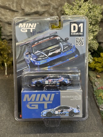 Skala 1/64 Nissan Silvia (S15) D-MAX #70 D-MAX Racing 2023 D1 Grand Prix fr MINI GT (855)