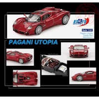 Skala 1/64 Pagani Utopia Dubai Red 2023 fr BBR Models (BBRDIE6431)