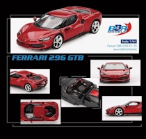 Skala 1/64 Ferrari 296 GTB, Rosso Imola fr BBR Models (BBRFER64006)
