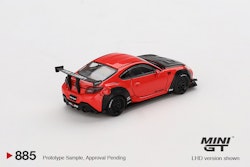 Skala 1/64 Toyota GR86 LB★Nation Red fr MINI GT (GT885)