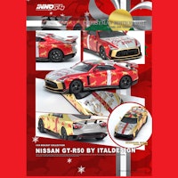 Skala 1/64 Nissan GT-R50 by Italdesign X'mas Special Edition 2024 fr Inno64