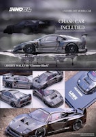 Skala 1/64 Liberty Walk - F40, Crome black fr Inno64