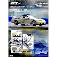 Skala 1/64 Nissan Skyline GT-R (R33) 24H Le Mans official Pace Car 1997 fr Inno64