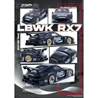 Skala 1/64 LBWK RX7 (FD3S) LB-Super Silhouette "Coca cola" Black fr Inno64
