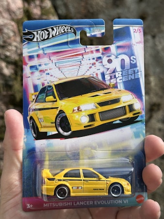 Skala 1/64 Hot Wheels, 90's Street Scene - 9Mitsubishi Lancer Evolution VI
