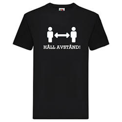 T-Shirt - Håll avstånd, Figurer med pil