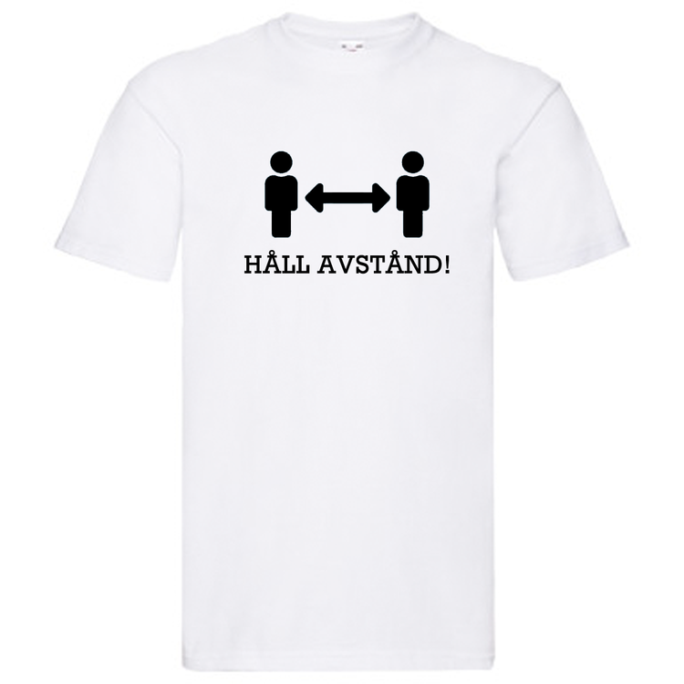 T-Shirt - Håll avstånd, Figurer med pil